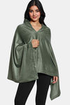 Zivame Velour Sleep Shrug - Bronze Green — thumbnail 1